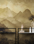 Papier Peint Japonais - Montagnes Traditionnelles