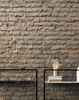 Papier Peint Imitation - Briques Marrons