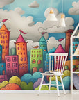 Papier Peint Enfant - Ville Animée