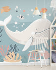 Papier Peint Enfant - Baleine