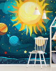 Papier Peint Enfant - Système Solaire