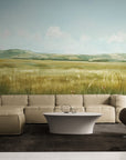 Papier Peint Paysage - Champs Et Colline
