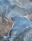 Abstract wallpaper – mineral marble with bluish hues