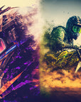 Papier peint sport – Motocross dynamique