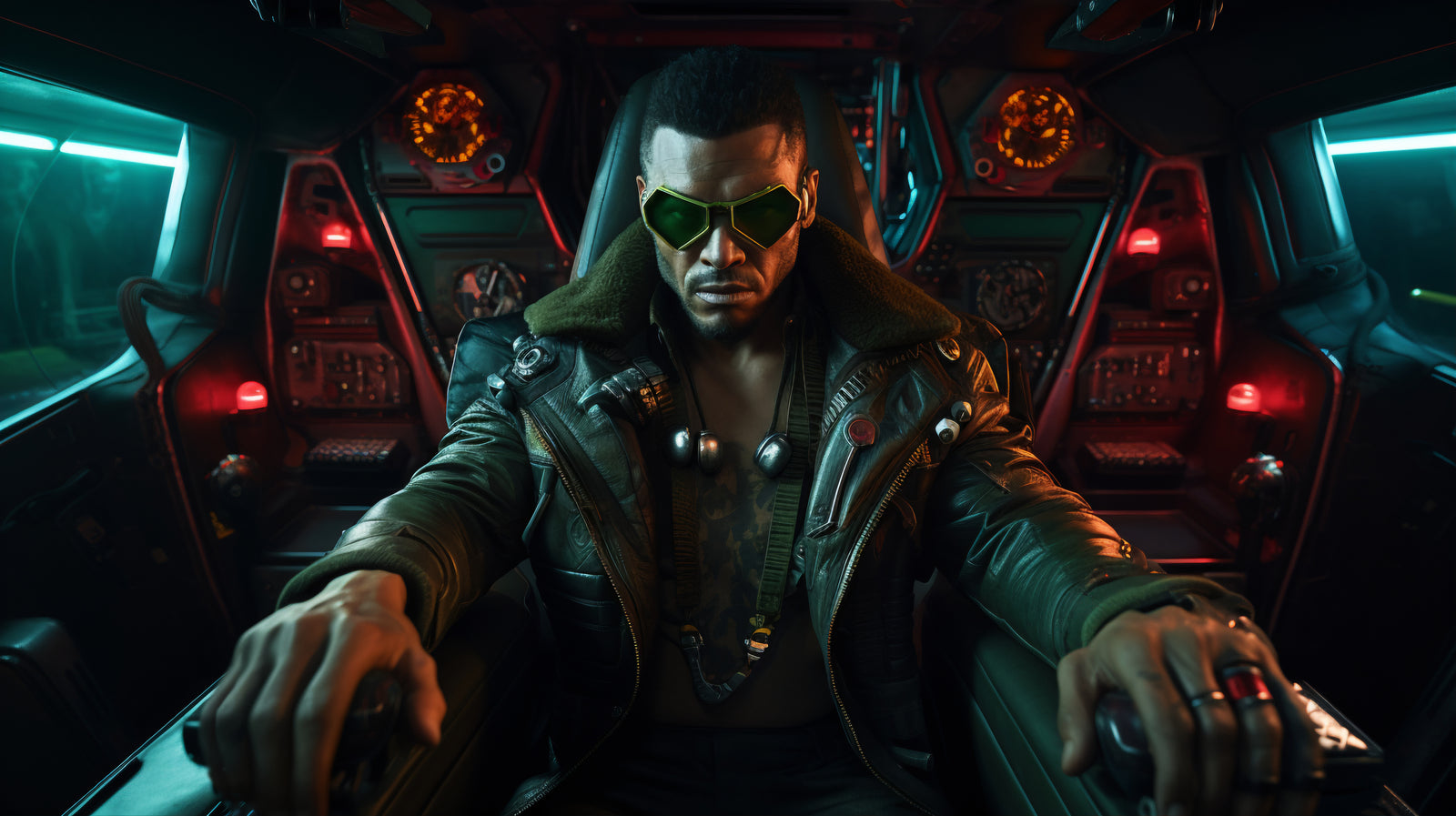 Papier Peint Cyberpunk - Commandant