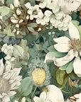 Papier peint fleuri - bouquet rétro d'anémones
