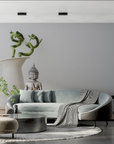 Japanese Wallpaper - Buddha Statue and White Zen Decor