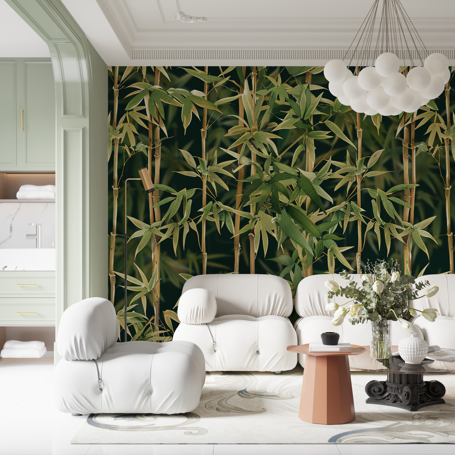 Forest Wallpaper - Golden Bamboos