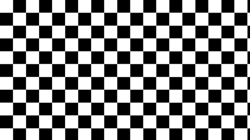 Papier Peint Art & Déco - Damier Noir Et Blanc
