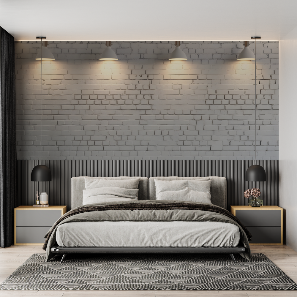 3D Brick Wallpaper Trompe L'Oeil