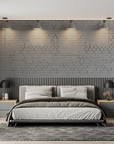 Stone Wallpaper - White Brick Wall Under Lighting