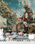 Gaming Wallpaper - Motorcycle Rider in a Fantasy World