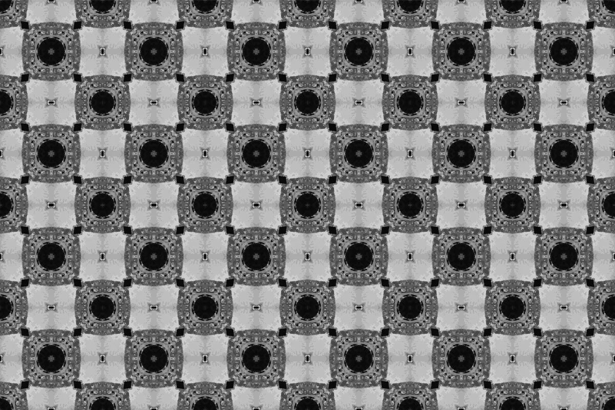 Geometric Wallpaper - Retro Patterns in Black and White