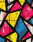 Geometric wallpaper – Colorful urban pattern