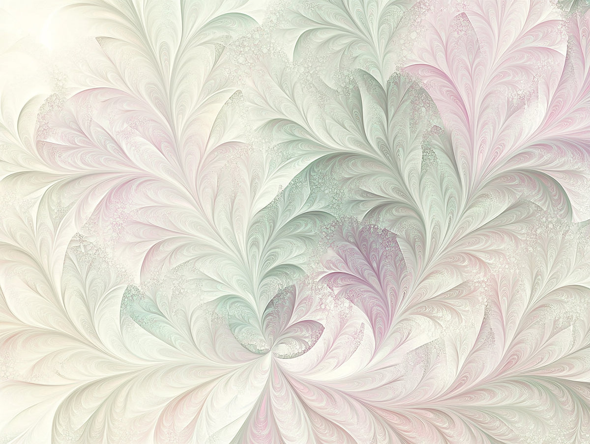 Abstrakt tapet - Spiralformer i pastelfarver