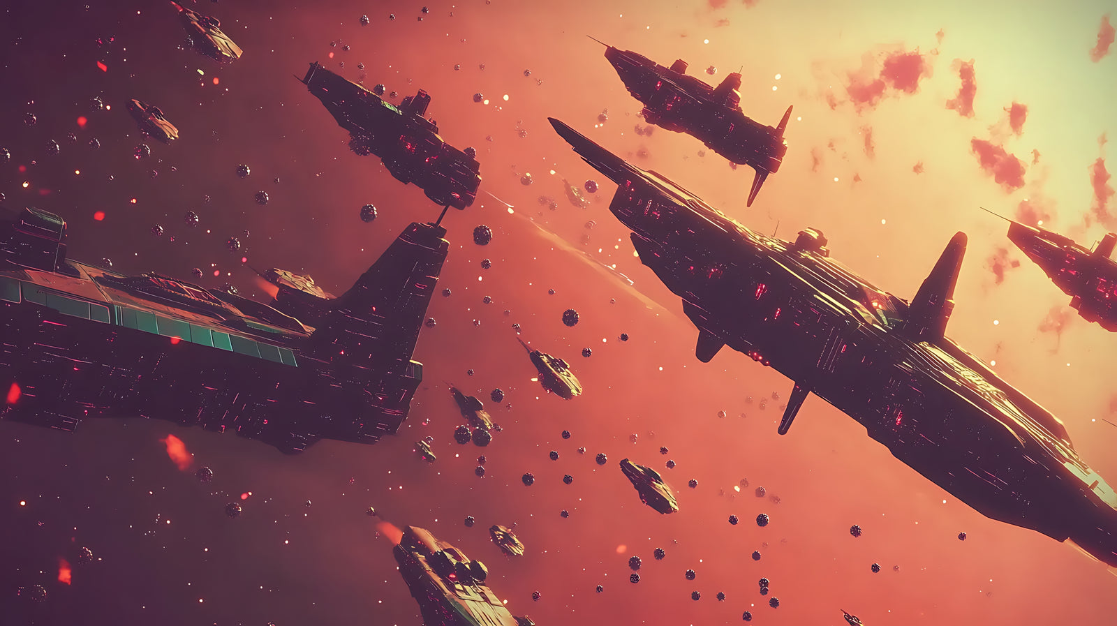 Papier Peint Sci-Fi — Armada des Étoiles