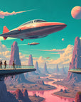 Futuristic Wallpaper - Quantum Triangle Corridor