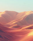 Papier peint déserts - dunes sable rose