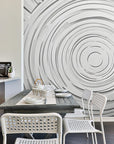 Papier Peint Art & Déco - Spirale Blanche