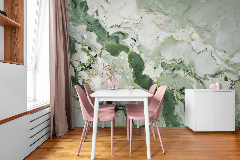 Papier Peint Pierre - Marbre Vert