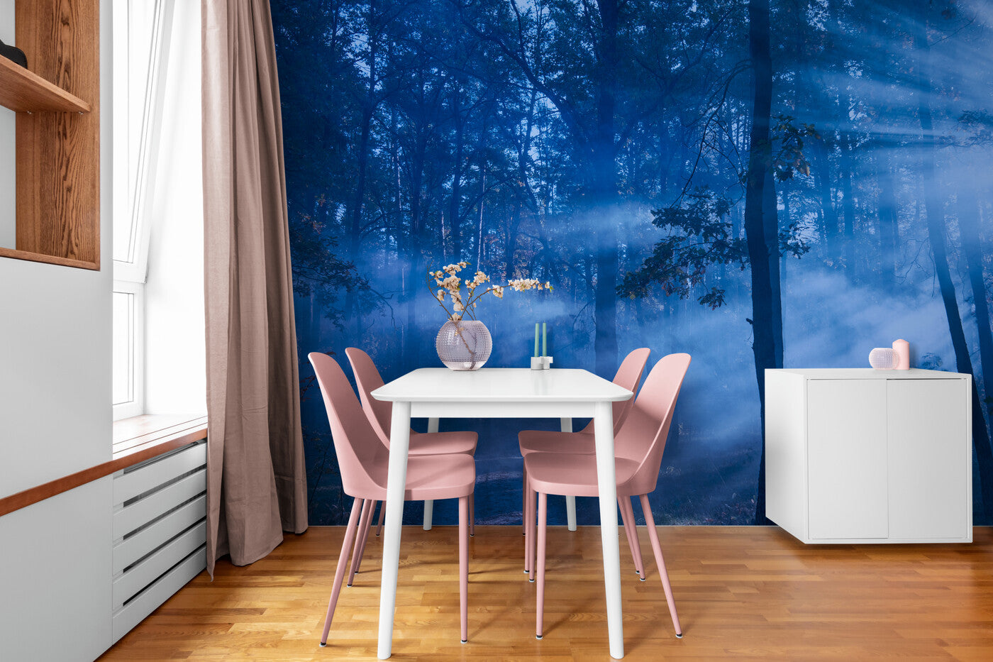 Forest Wallpaper - Bluish Twilight Glow