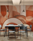 Papier Peint Art & Déco - Géométrique Terracotta