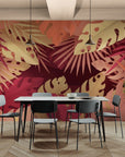Papier Peint Design - Feuillage Coloré