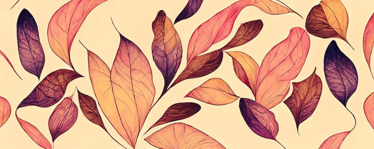 Papier peint nature - tapis de feuilles d'automne rousses