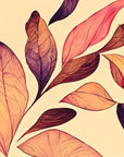 Nature wallpaper - carpet of russet autumn leaves