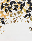 Papier Peint Nature - Feuilles De Noir Et Doré