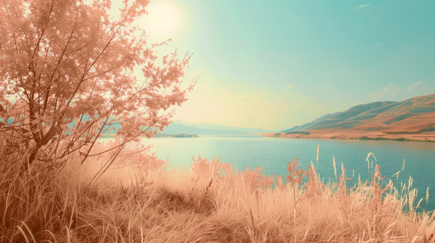 Papier Peint Paysage - Au bord du lac