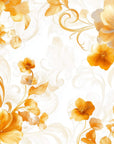 Art Deco Wallpaper - Saffron Flower Tapestry