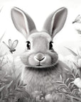 Black and White Wallpaper - Curious Rabbit
