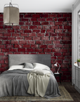 Papier Peint Art & Déco - Mur de Briques Rouges
