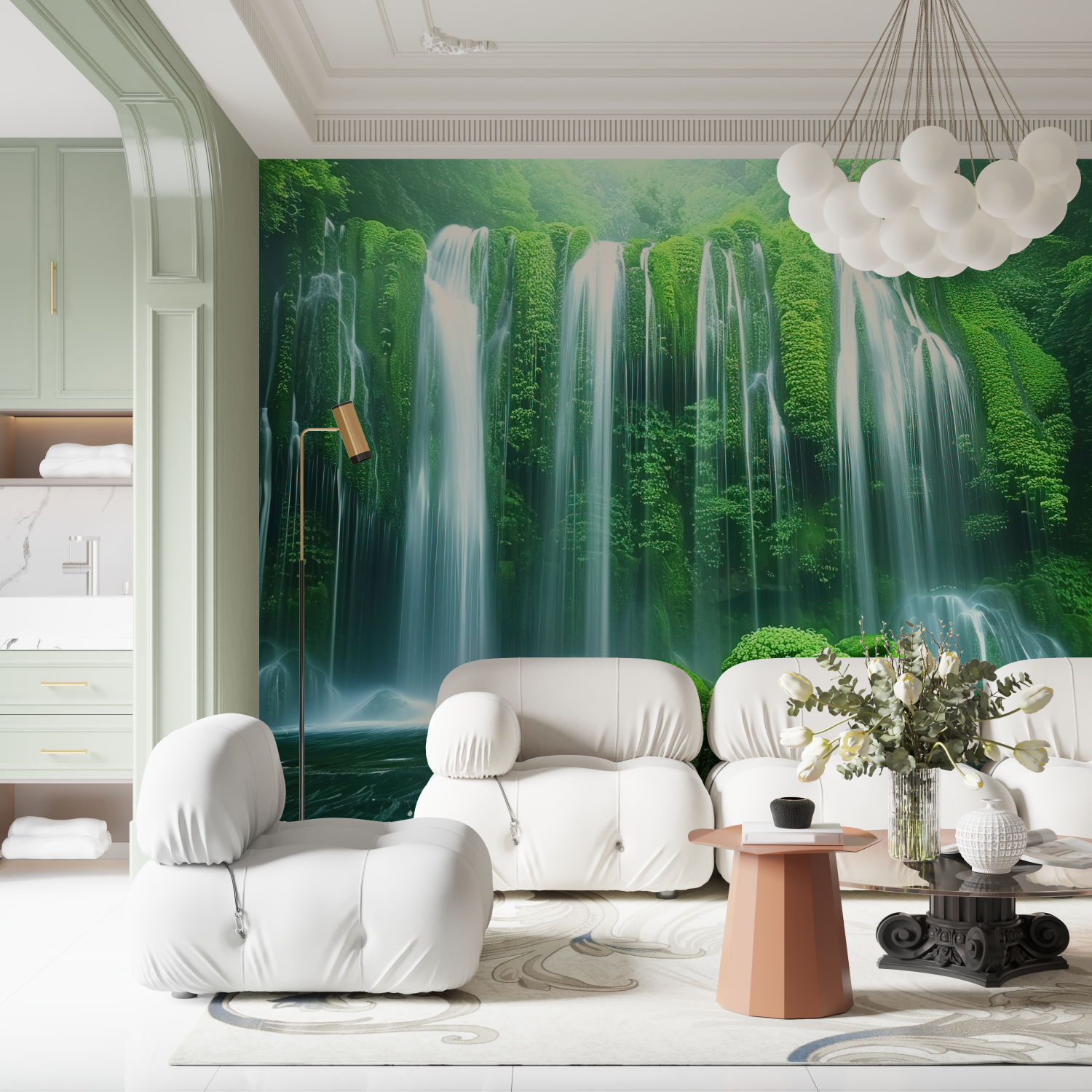 Forest Wallpaper - Plant Waterfall