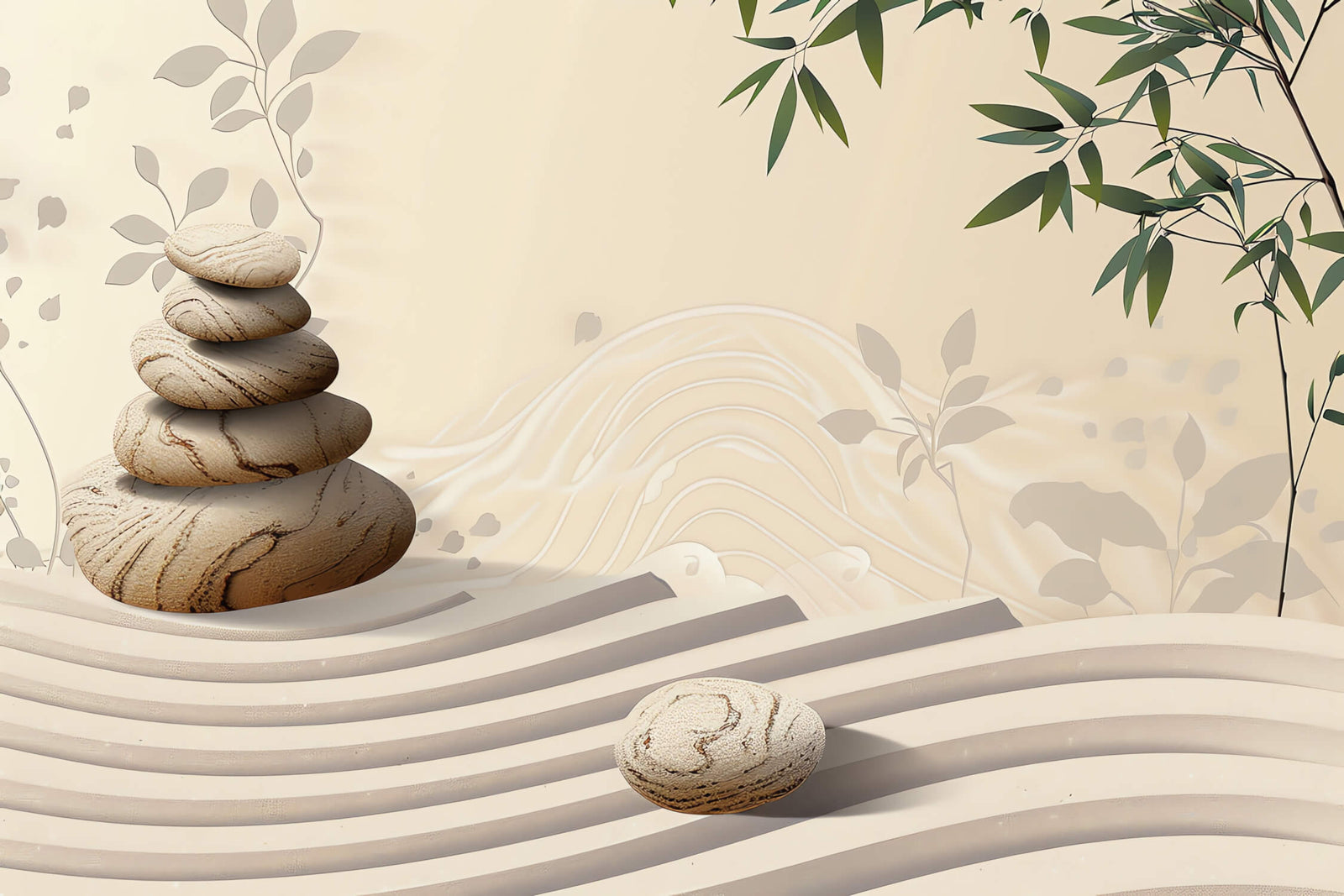 Papier Peint Art & Déco - Sérénité Zen au Lotus