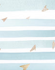 Geometric Wallpaper – Watercolor Stripes and Gold Accents