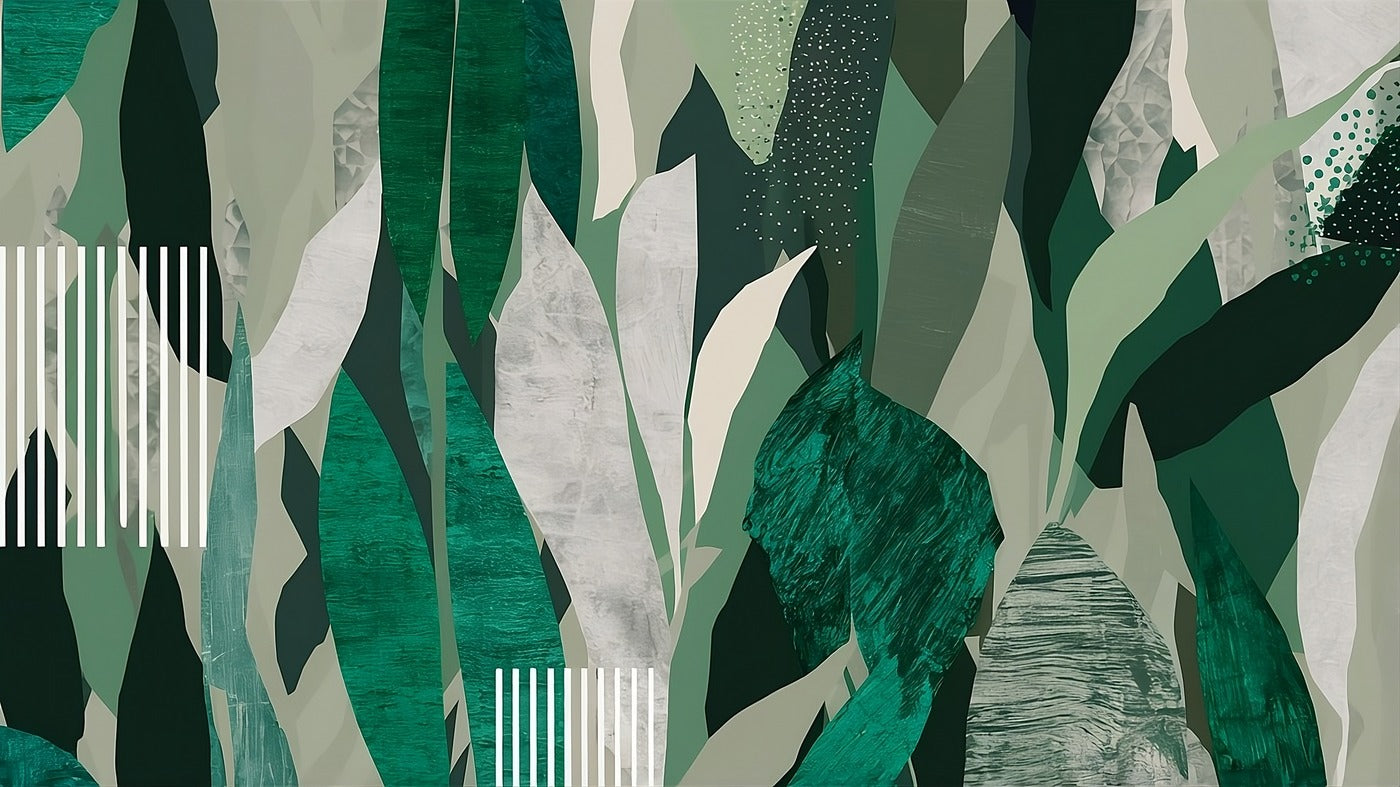 Abstract Wallpaper - Green Foliage