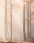 Papier Peint Paysage - Forêt Brume Rosée