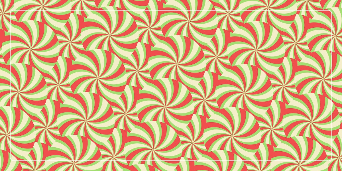 Papier peint rétro - spirales tourbillonnantes orange et beige