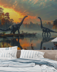 Animal Wallpaper - Brontosauruses at the Panoramic Lake