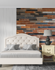 Art Deco Wallpaper - Horizontal Wood Panelling