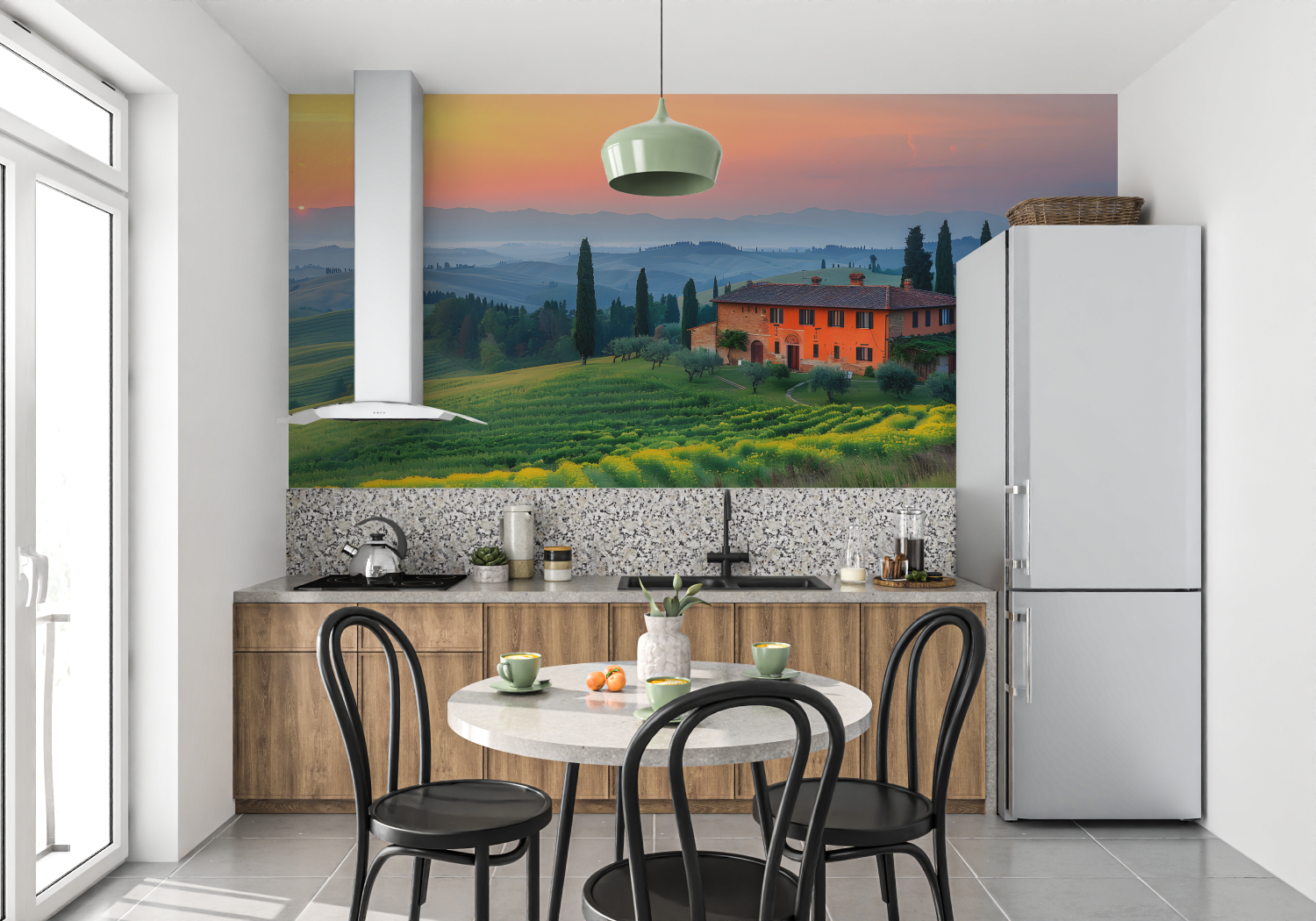 Panoramic Wallpaper Tuscan Landscape