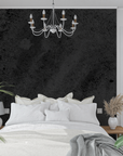 Stone Wallpaper - Black Raw Concrete