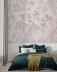 Art & Deco Wallpaper - Powdered Flower Embroidery