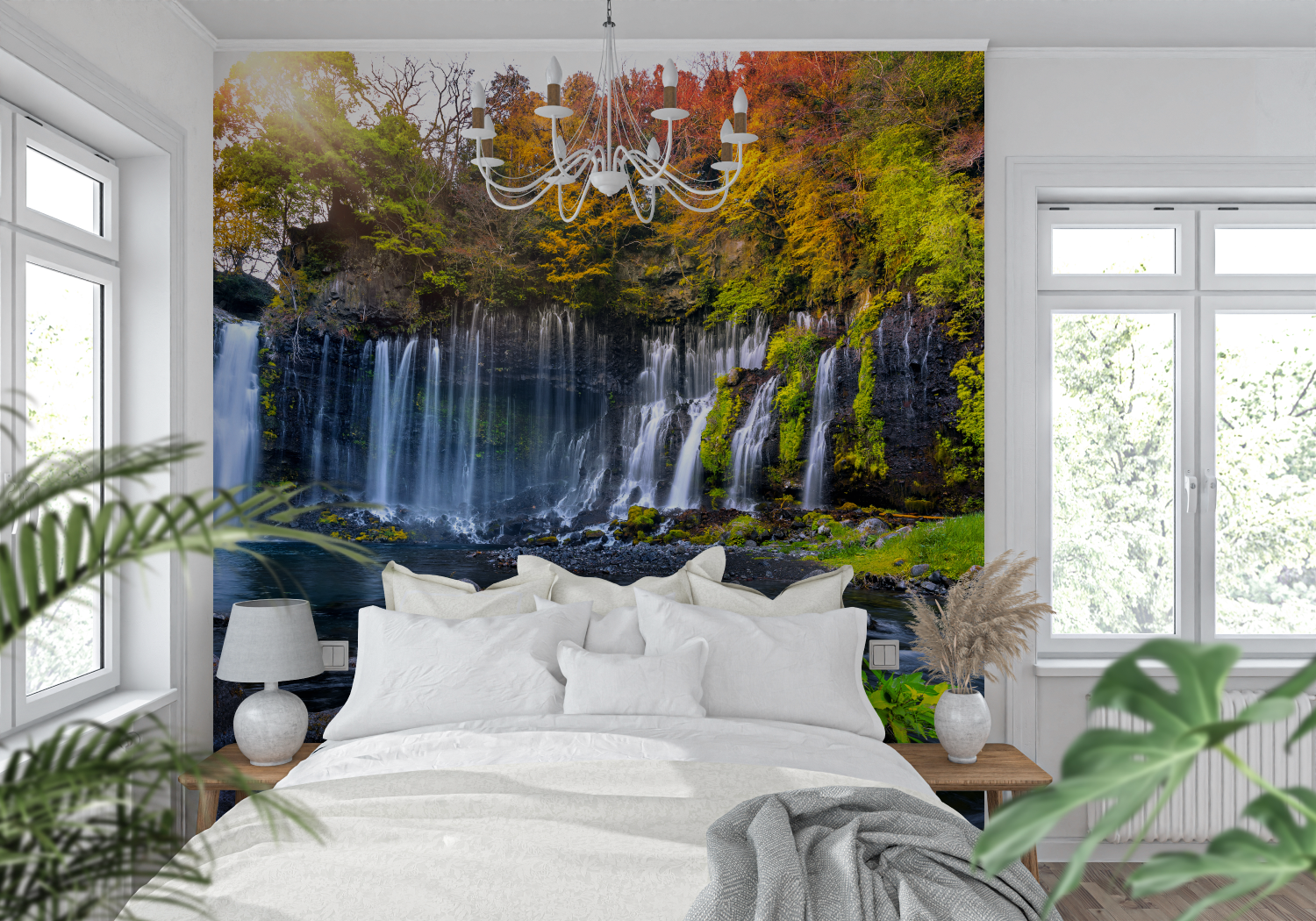 Landscape Wallpaper - Autumn Waterfall