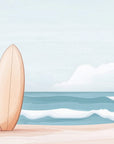 Landscape Wallpaper - Waves and Surfboard