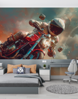 Papier Peint Illustration - Motard Intergalactique
