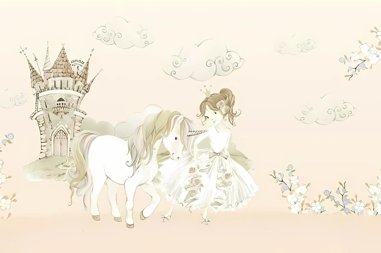 Children's Wallpaper - Fairy Tale and Magical Unicorn