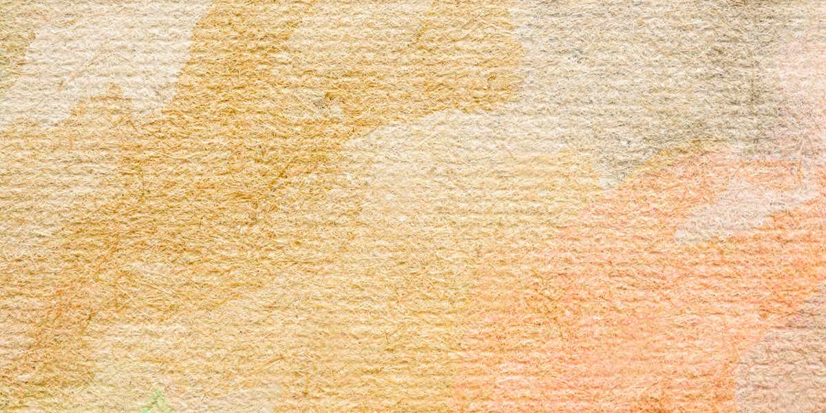 Papier peint rétro - texture effet papier aquarelle orange